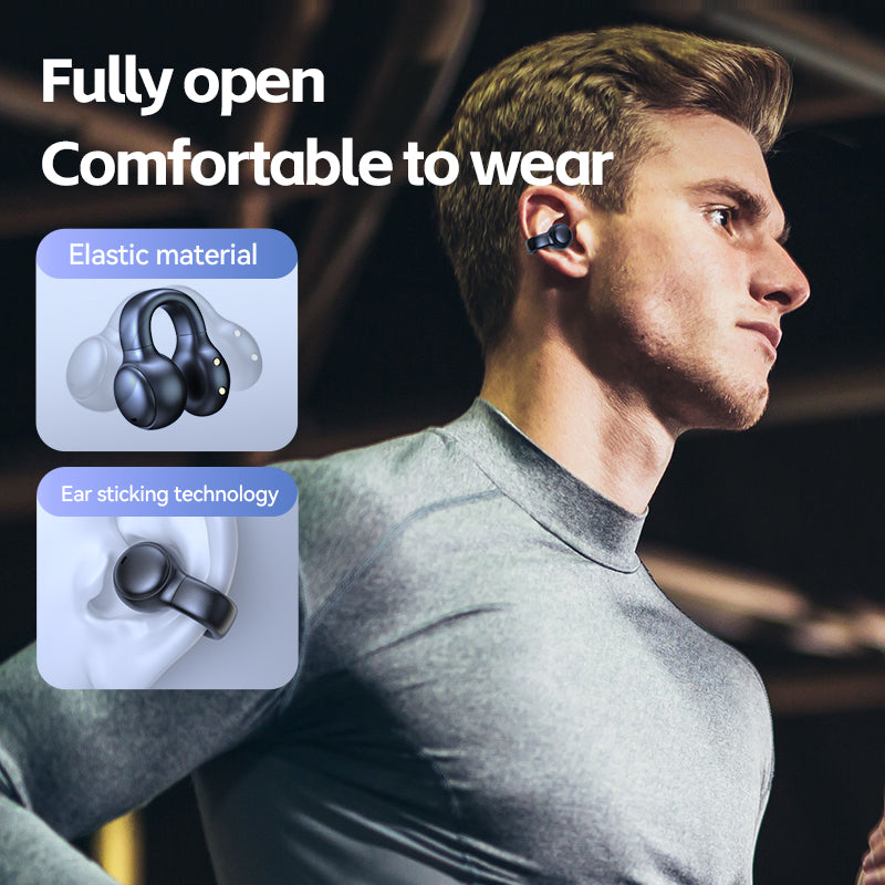M38 wireless ear clip Bluetooth earphones with long battery life and noise reduction, bone conduction sports earphones