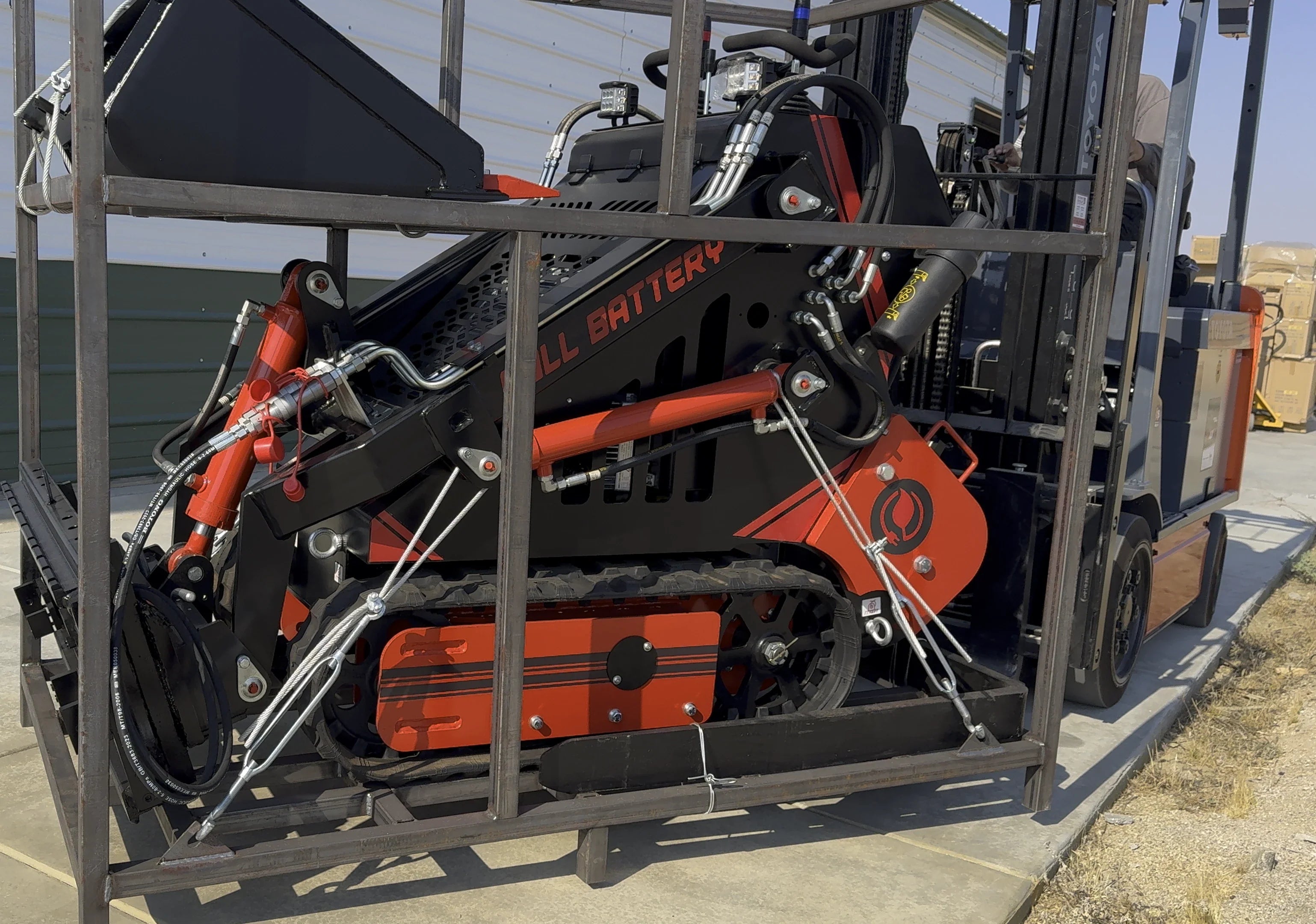 72V 16.4kWh Lithium Electric Mini Track Loader Skid Steer