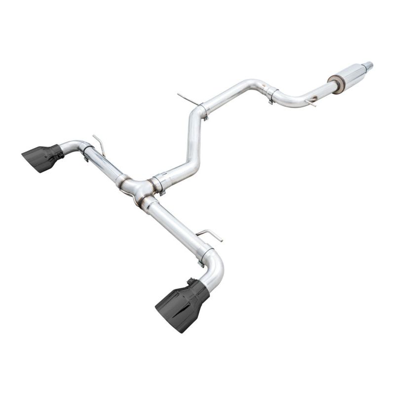 AWE 2022+ VW GTI MK8  Track Edition Exhaust - Diamond Black Tips