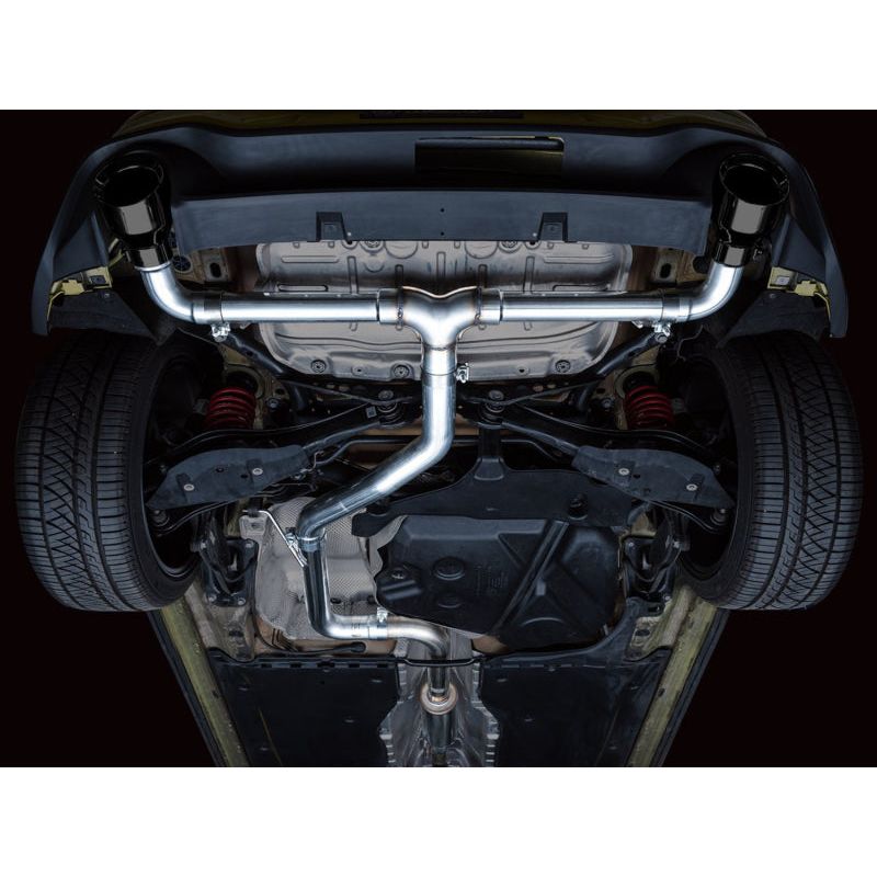 AWE 2022+ VW GTI MK8  Track Edition Exhaust - Diamond Black Tips