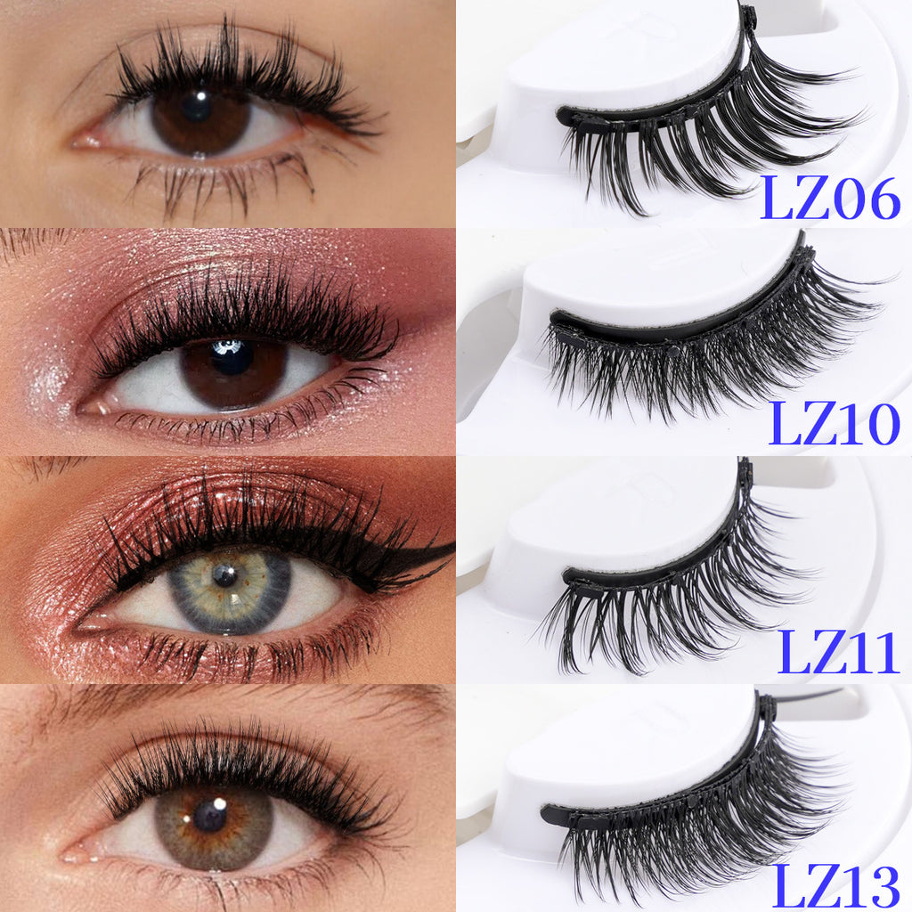 Waterproof Reusable Natural Thick No Glue Required Eyelashes