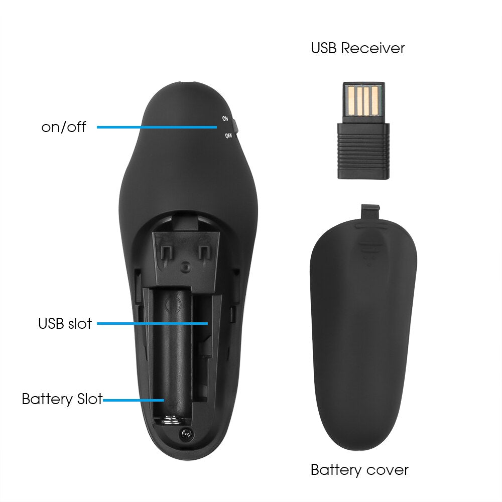 2.4G Wireless Red Laser Presenter Pointers Pen Pointers Remote Control USB RF Remote Control PPT Powerpoint Presentation