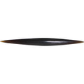 6G Organic Black Horn Straight Taper 4mm