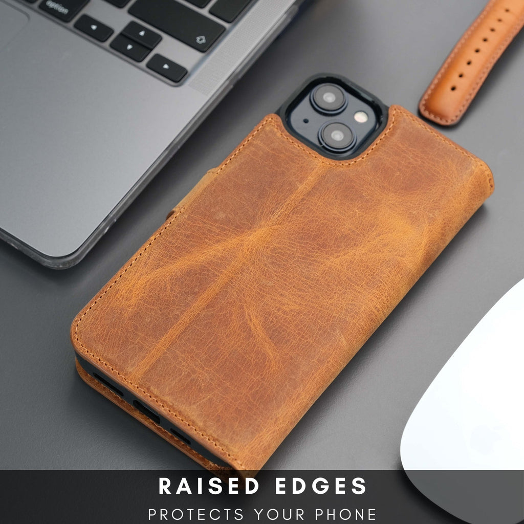 Casper Leather iPhone 14 Plus Wallet Case | MagSafe