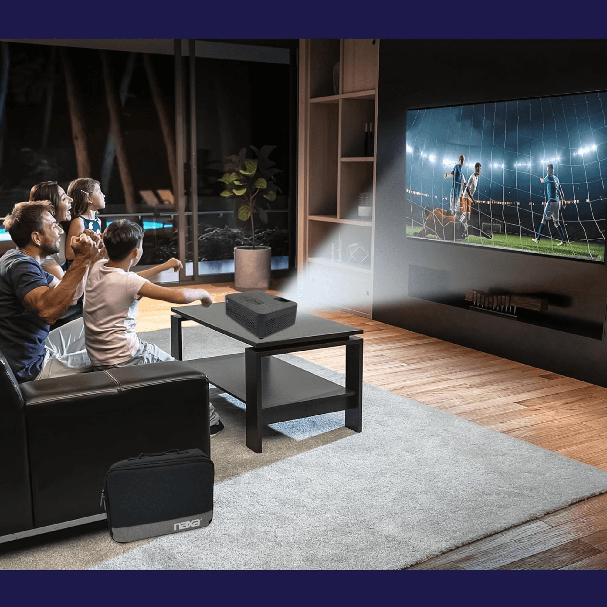 Naxa 150" Home Theater LCD Projector Combo - Refurbished