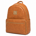 Brown Leather Carrier Backpack