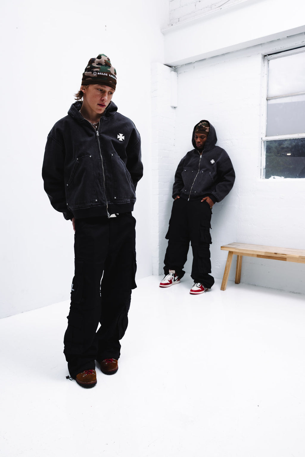 ‘INTO THE DARK’ CARGO PANTS