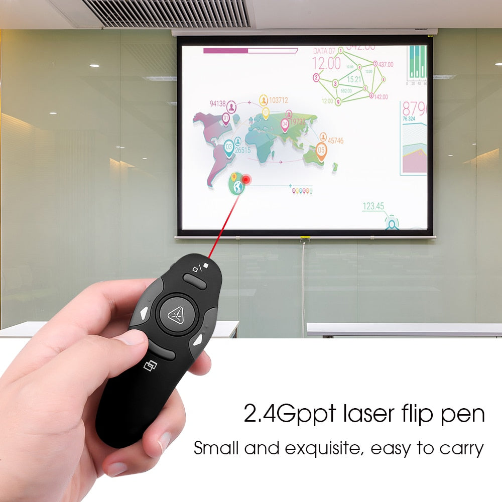 2.4G Wireless Red Laser Presenter Pointers Pen Pointers Remote Control USB RF Remote Control PPT Powerpoint Presentation