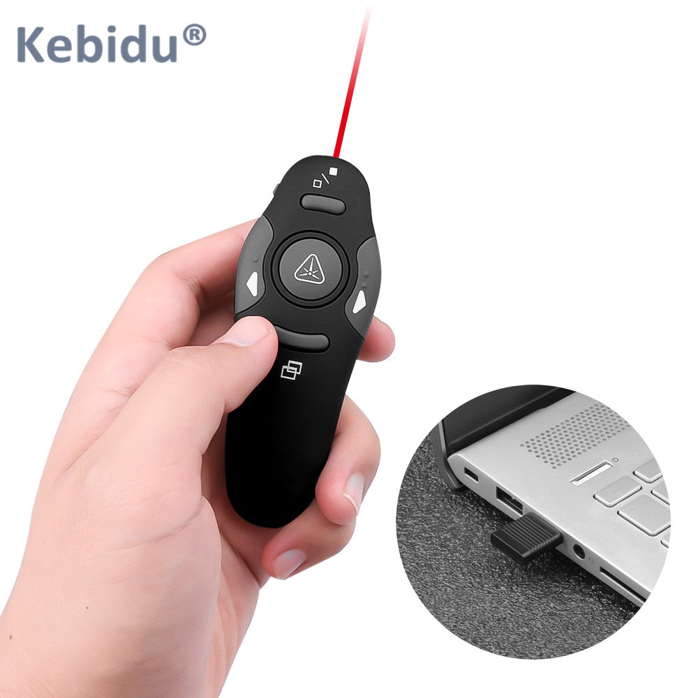 2.4G Wireless Red Laser Presenter Pointers Pen Pointers Remote Control USB RF Remote Control PPT Powerpoint Presentation