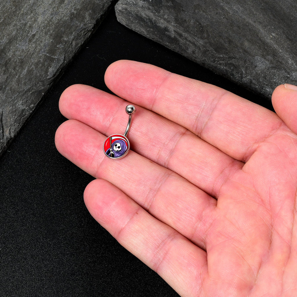 Grim Reaper Belly Ring by Onyx O