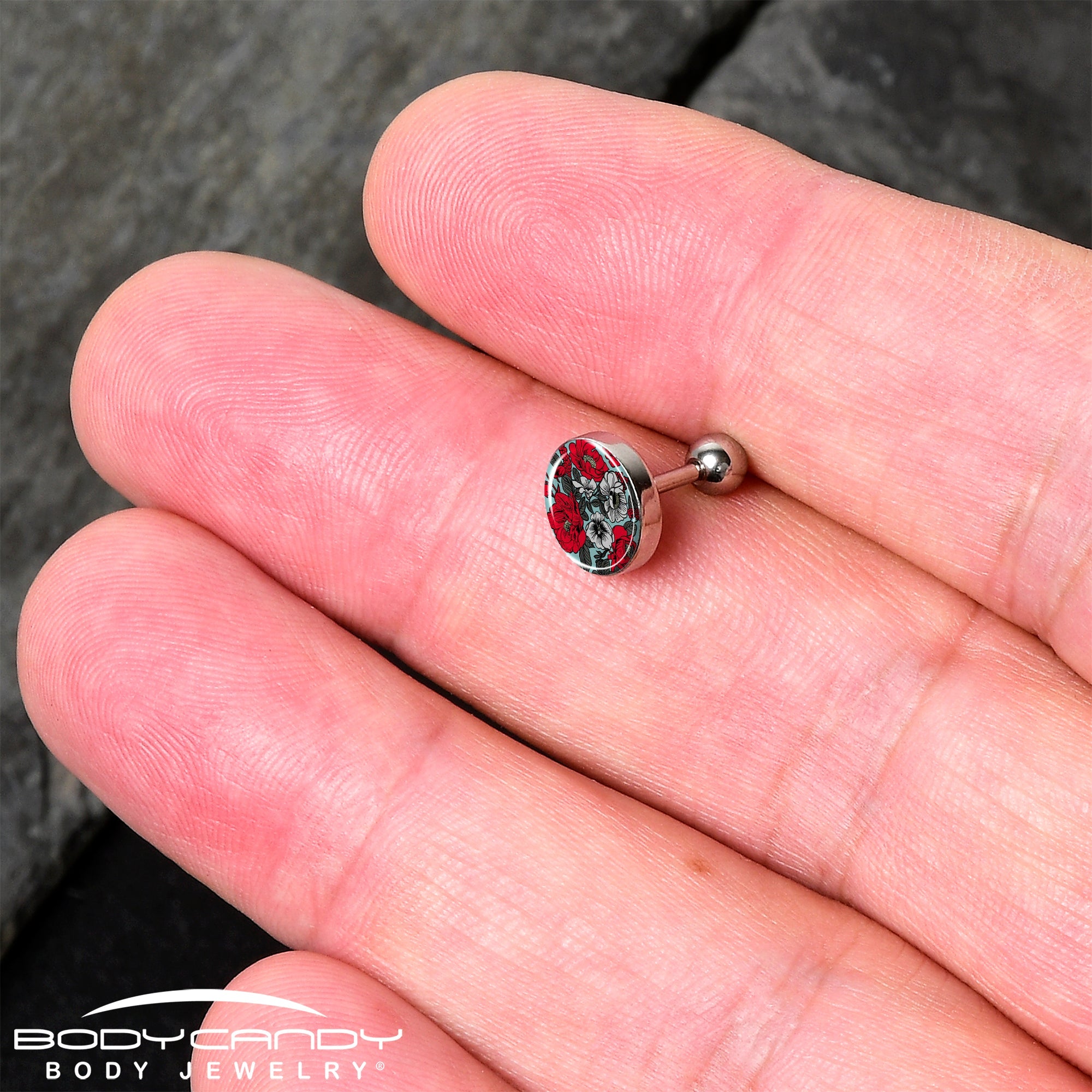 16G 1/4 Blossom Creation Vibrant Bloom of Flowers Cartilage Earring by Onyx O