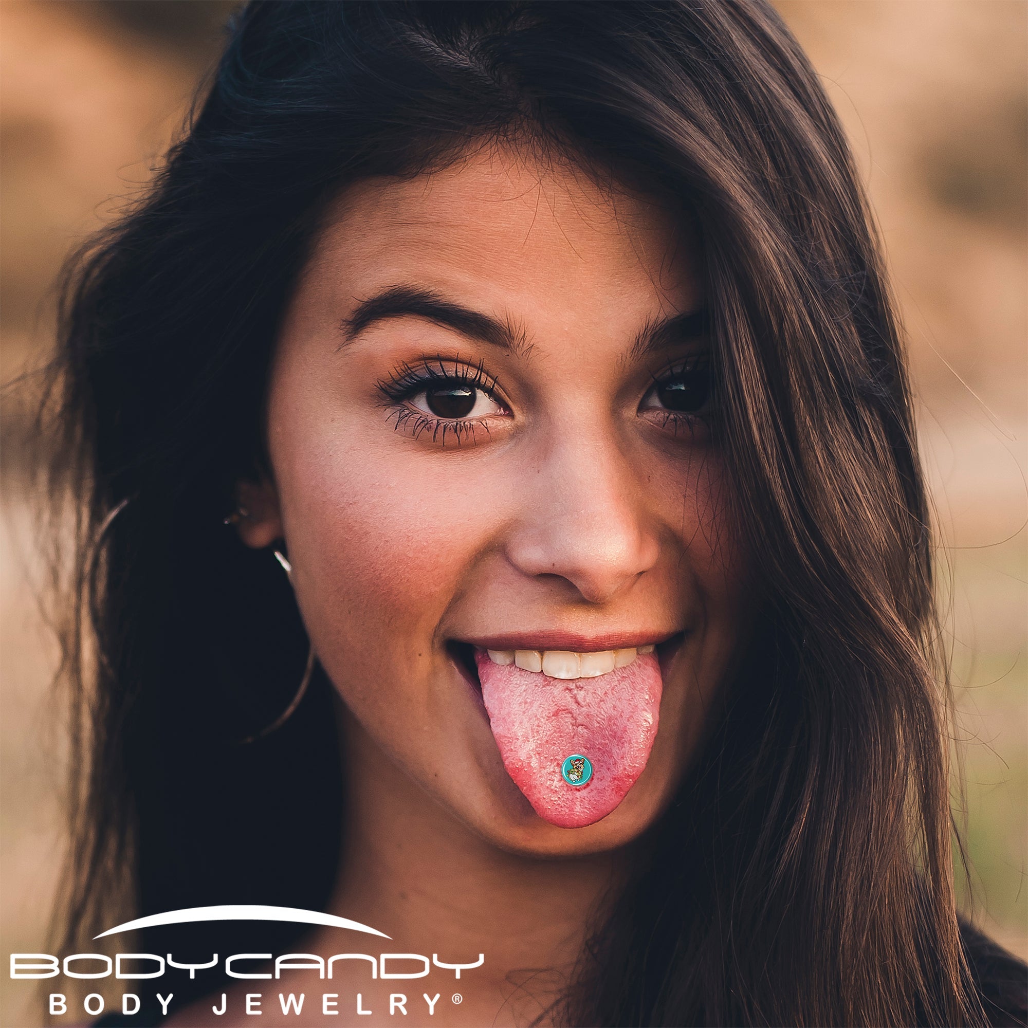 Christmas Holiday Lights Corgi Dog Barbell Tongue Ring by Onyx O