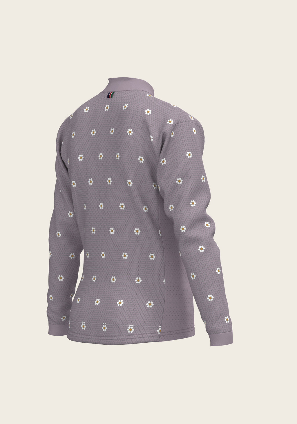 Mosaic Daises in Lavender Children's Long Sleeve Shirt