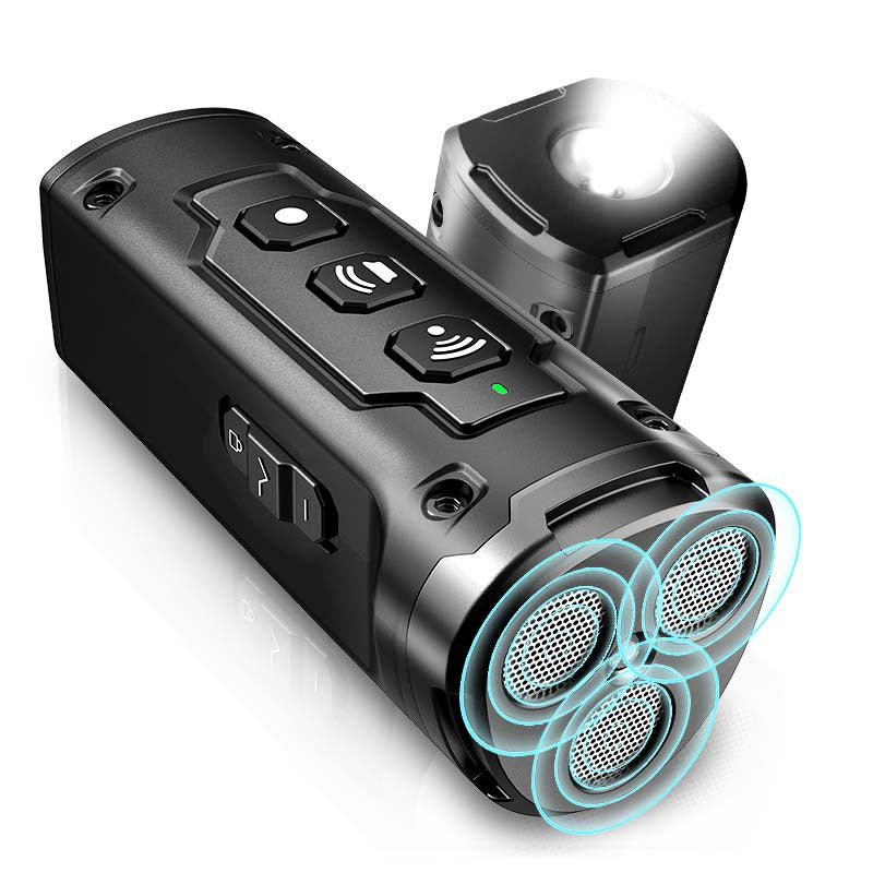 Ultrasonic Three-Head Sound Dog Repellent with Flashlight, Anti-Barking Device