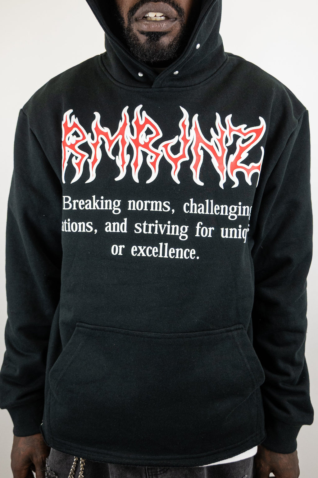 RM1180C Skull Cropped Hoodie