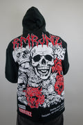 RM1180C Skull Cropped Hoodie