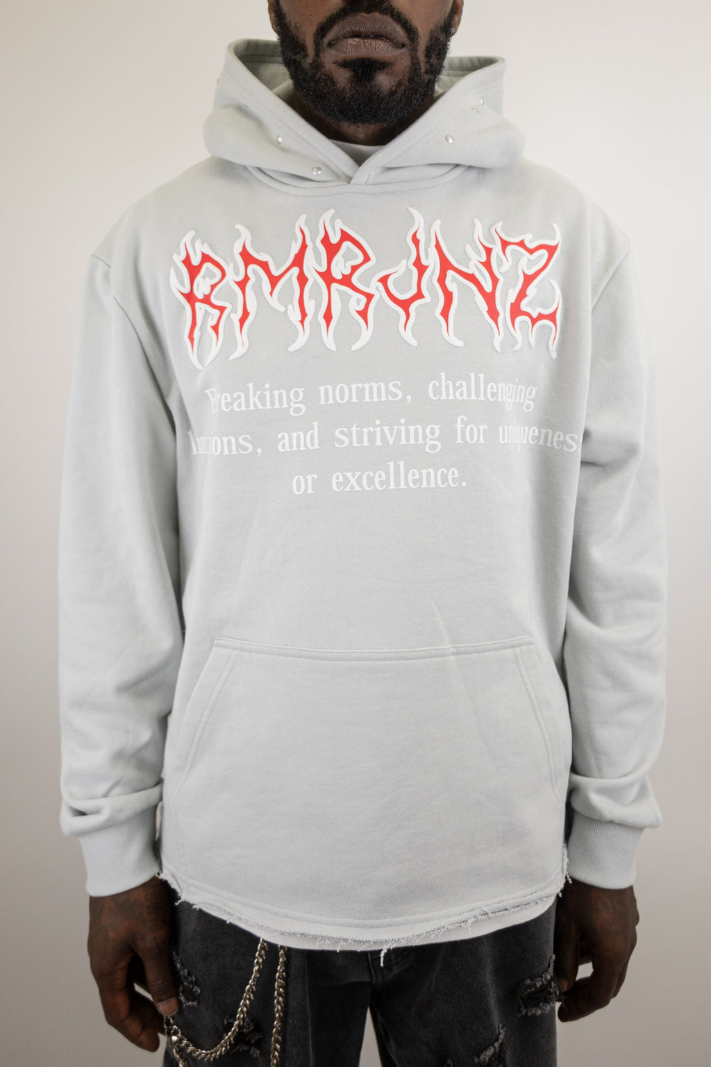 RM1180C Skull Cropped Hoodie