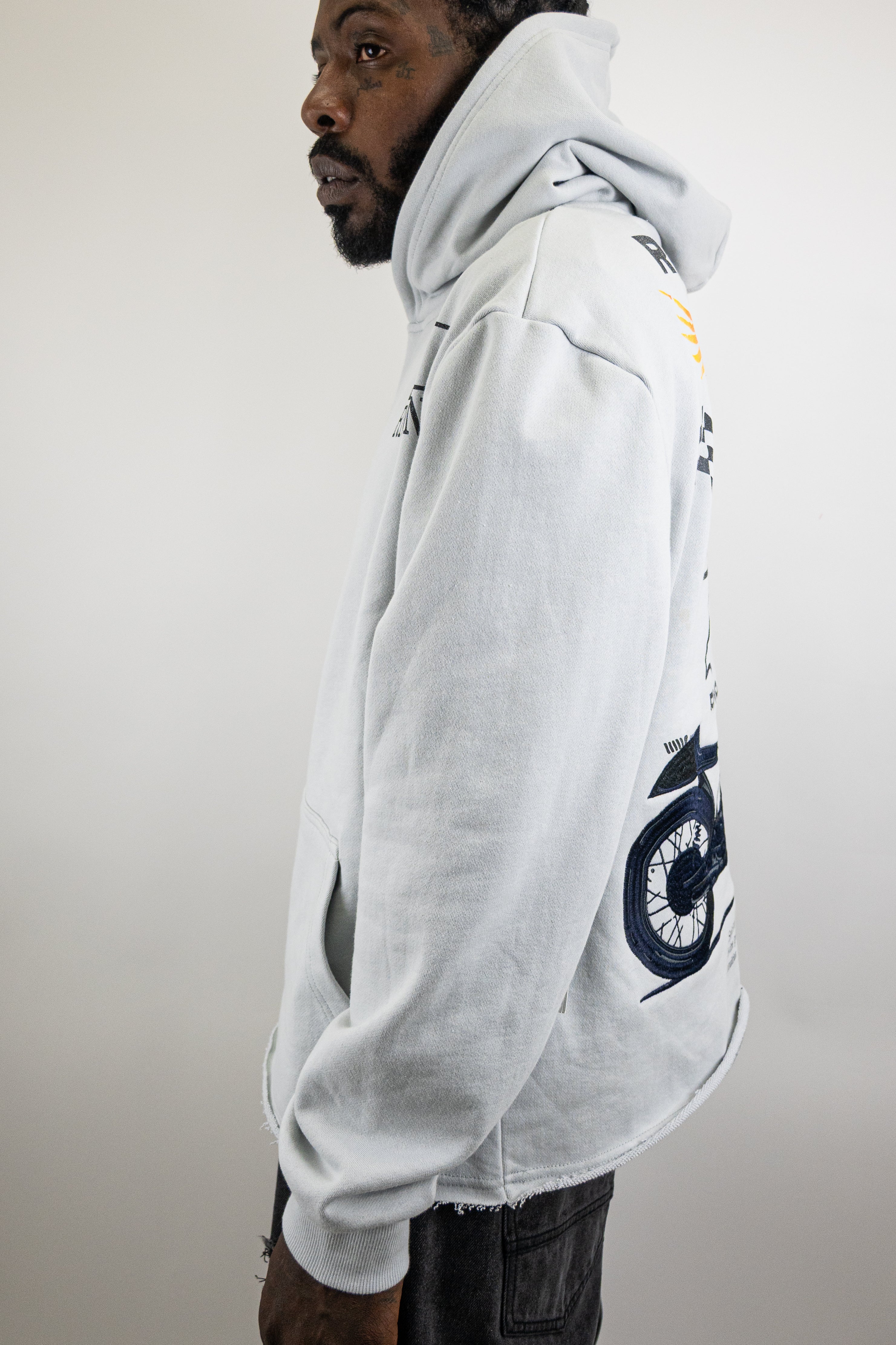 RM1181C Moto Cropped Hoodie