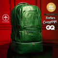 Emerald Green Leather Carry-On Patented Backpack (Only 300 Made)