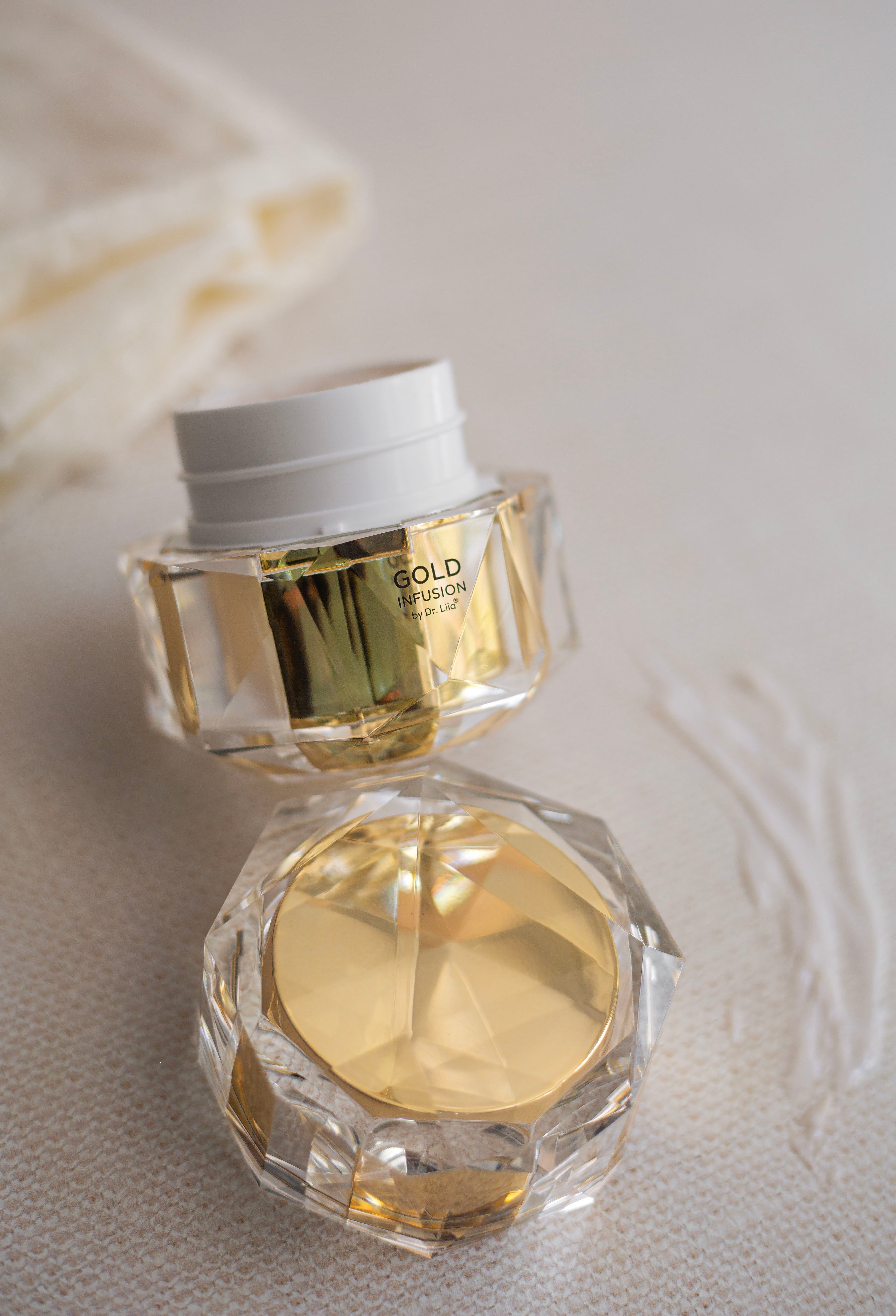Gluten-Free Gold Infusion Face Cream – Nut-Free, Vegan, Brightening & Firming