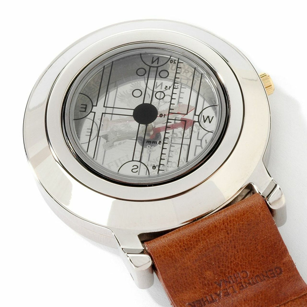 Field & Stream Camp Master Green Dial Multi-Function Compass Leather