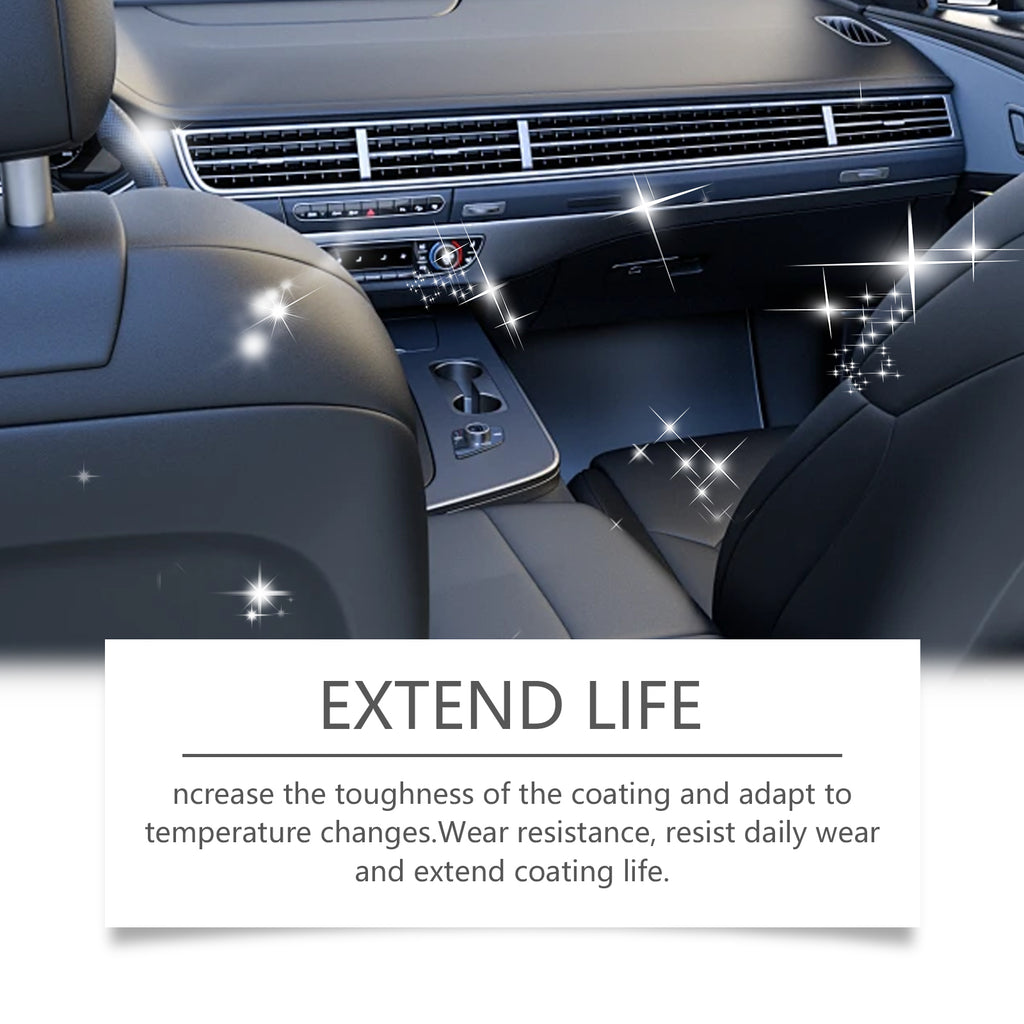 Rayhong Automotive Interior Plastic Retreader, Interior Cleaning Anti-Scratch Smooth As New Maintenance Agent