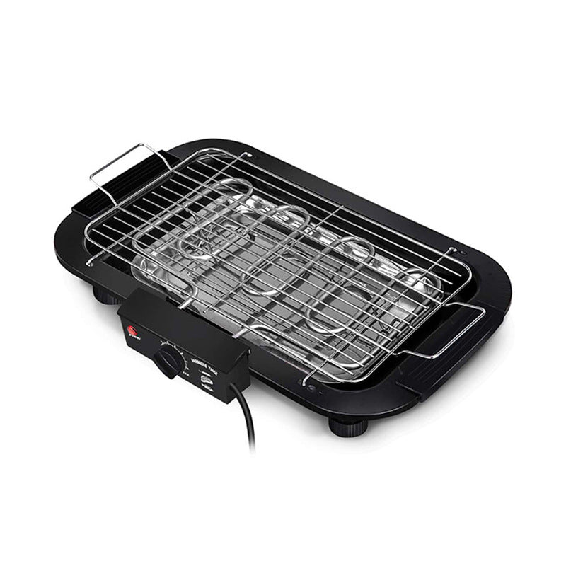 Portable Stainless Steel Electric Grill | 6 Heat Levels | Ideal for Indoor Cooking, Outdoor Camping & Home Parties