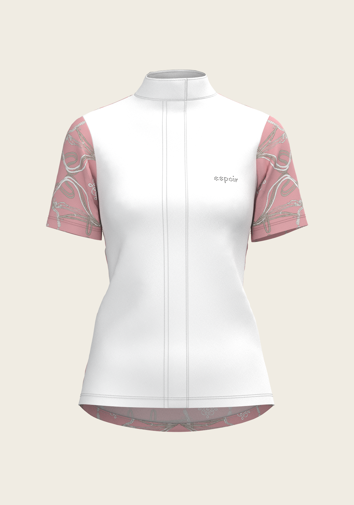 Roped Bridles on Rose Short Sleeve Show Shirt