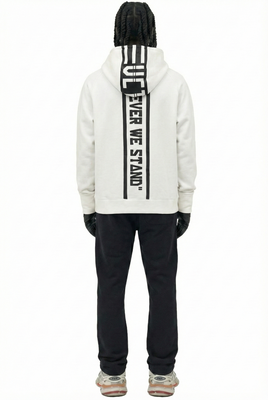 Premium cotton brushed fleece pullover hoodie.