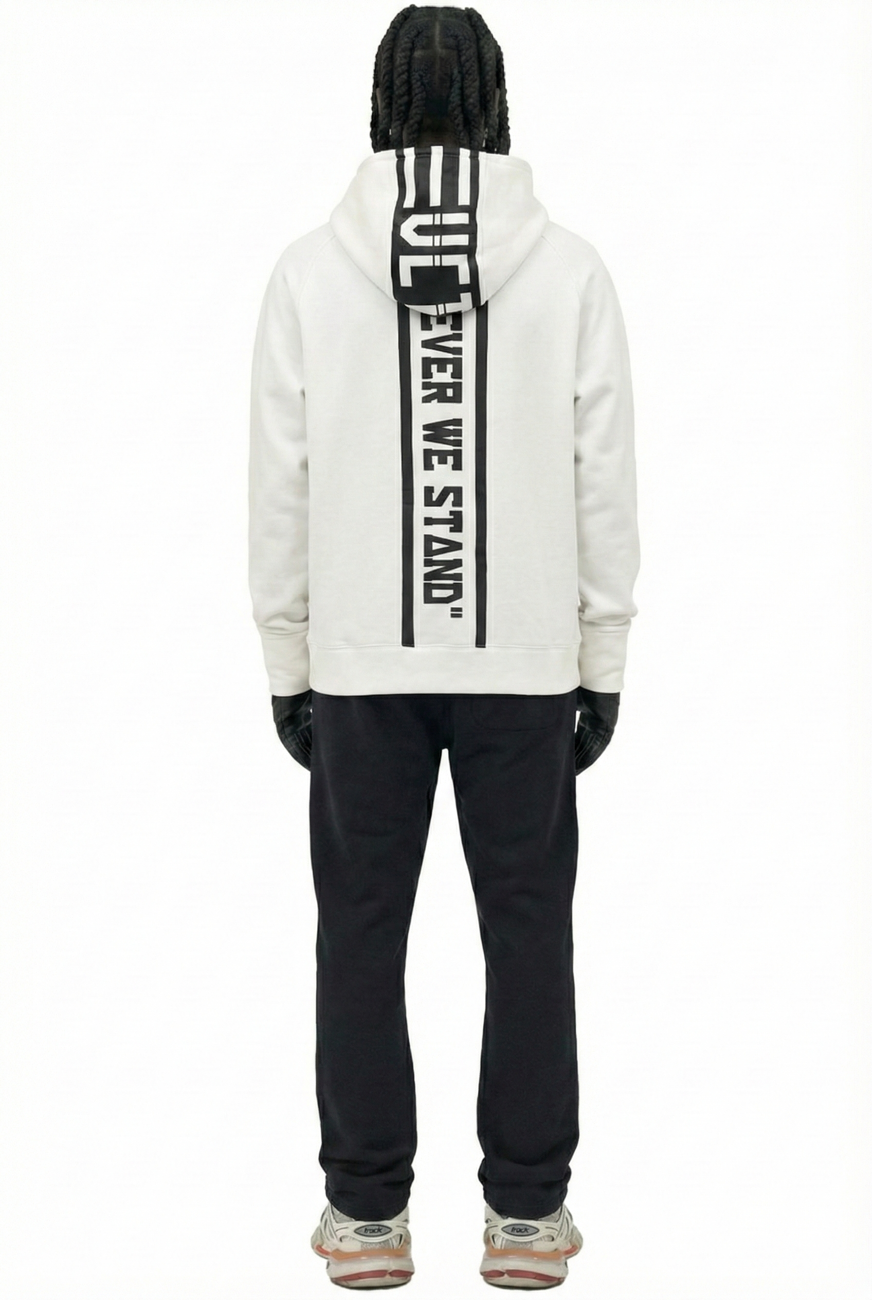 Premium cotton brushed fleece pullover hoodie.