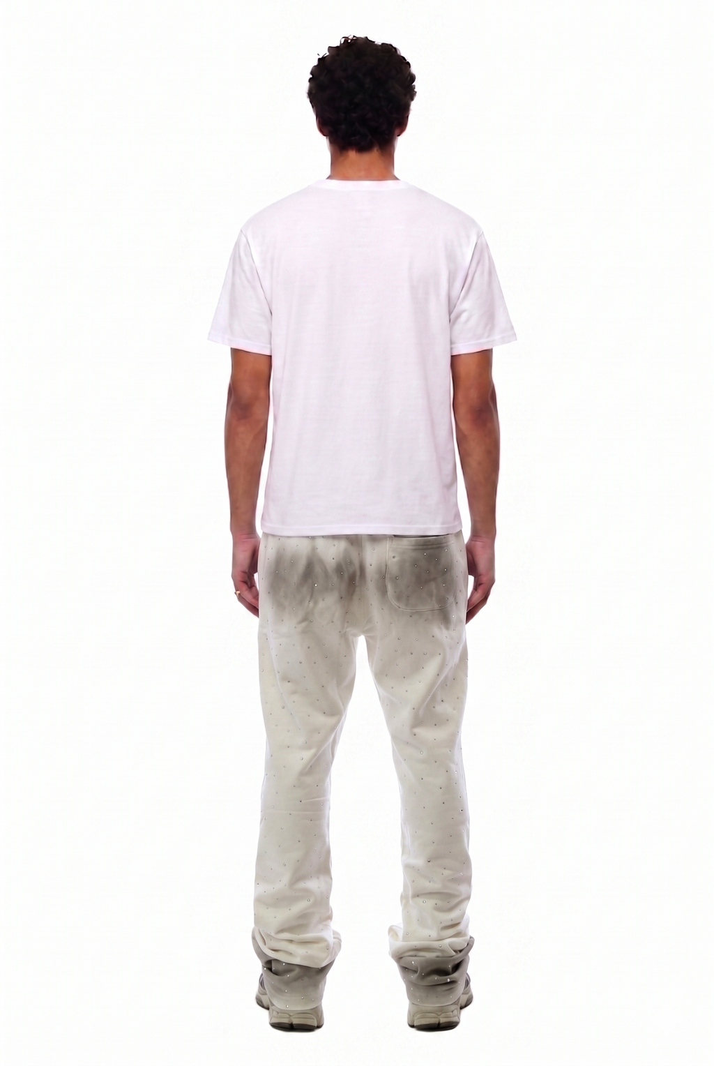 GLAZE Washed French Terry Stacked Jogger Pants