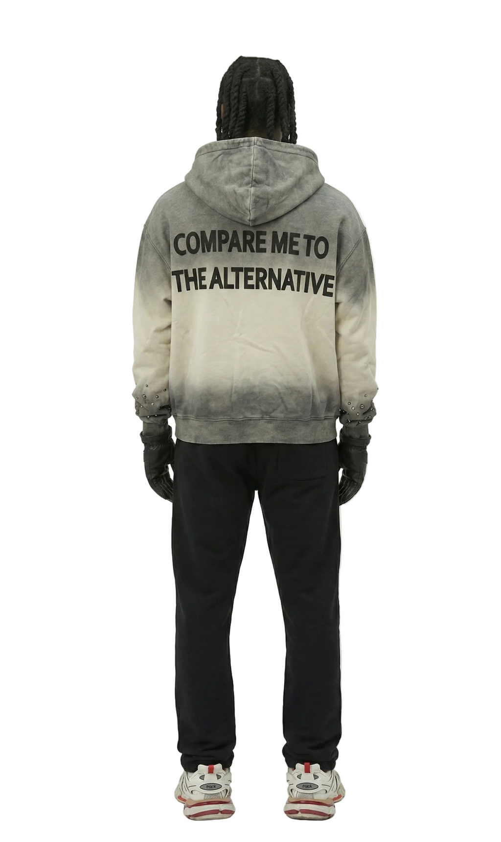 NOEL French Terry Long Sleeve Crop Top Full Zip Hoodie