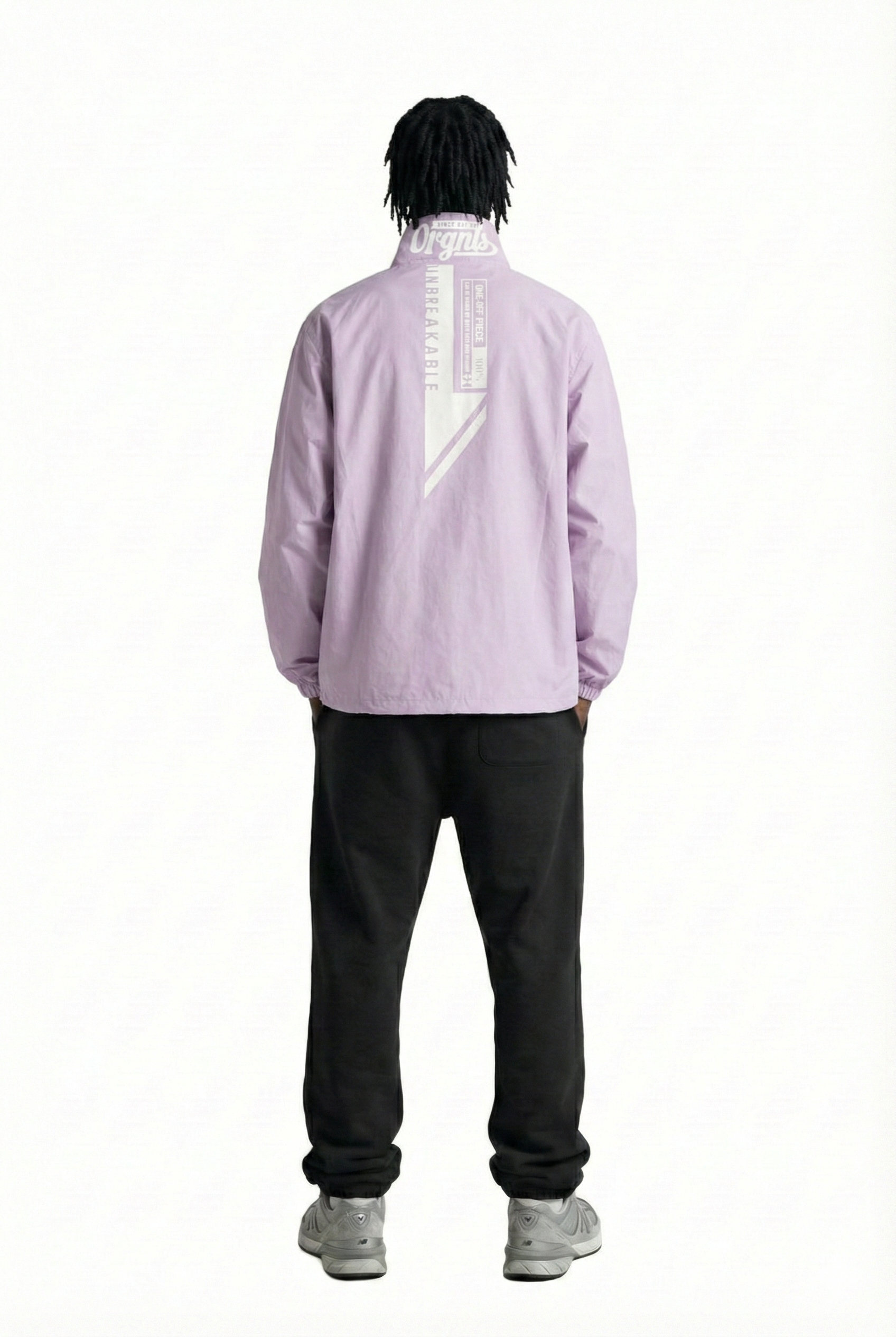 CANON Men's premium crispy nylon long sleeve half zip pullover jacket