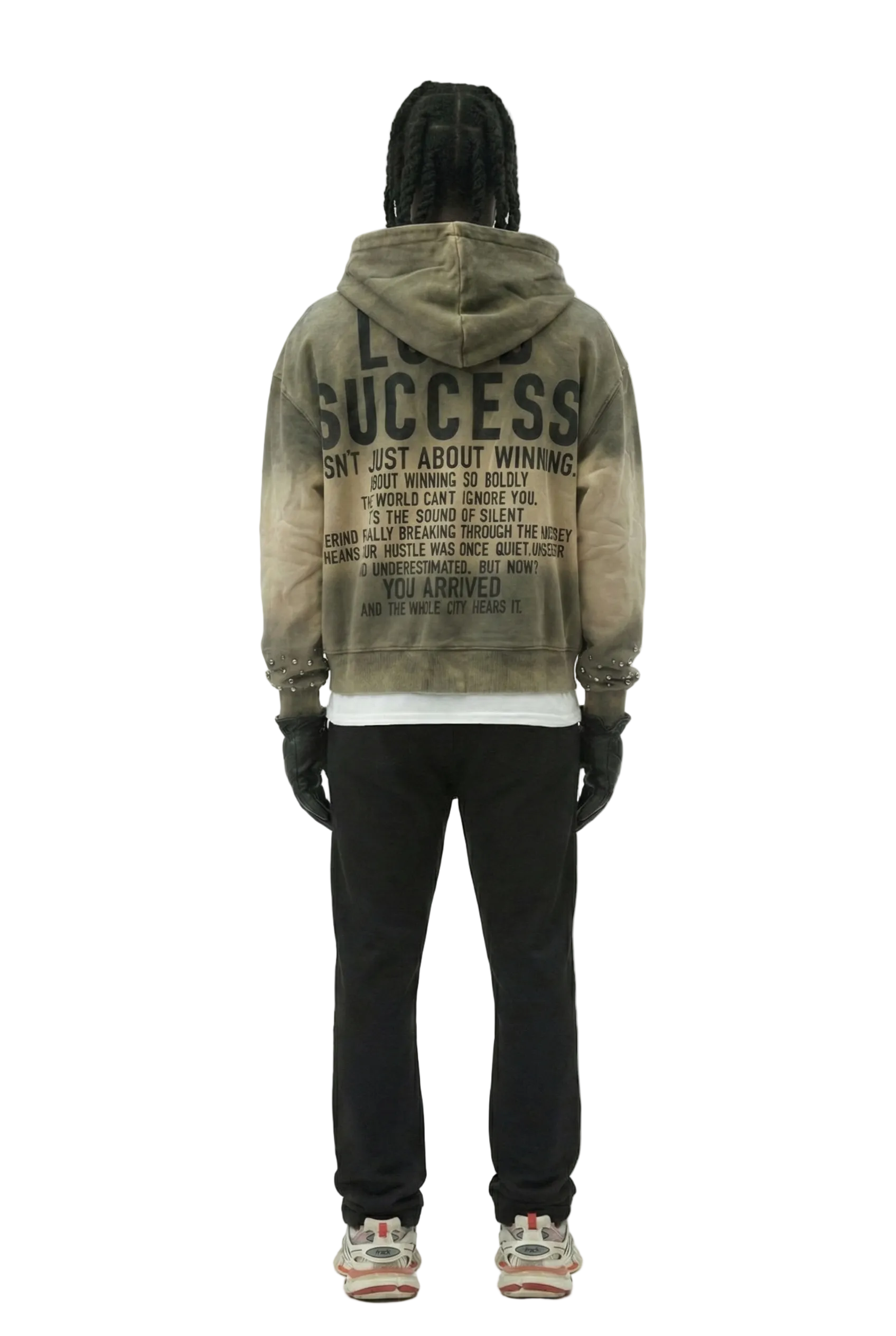 NEW NOEL French Terry Long Sleeve Crop Top Full Zip Hoodie