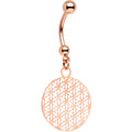 Handcrafted Gold PVD Geometric Refraction Dangle Belly Ring