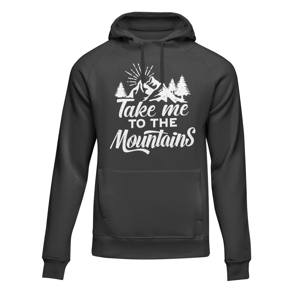 Hiking Take Me To The Mountains Adult Fleece Hoodie
