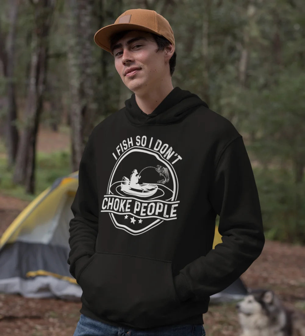 I Fish So I Don't Choke People v2 Unisex Hoodie