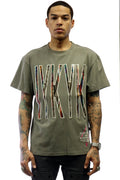 NOUVEAU Men's IYKYK emb lettering grey cotton short sleeve tee