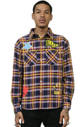 NOVA Men's flannel button down shirt