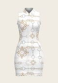 White Cable Golf Dress