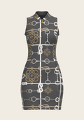Grey Cable Golf Dress