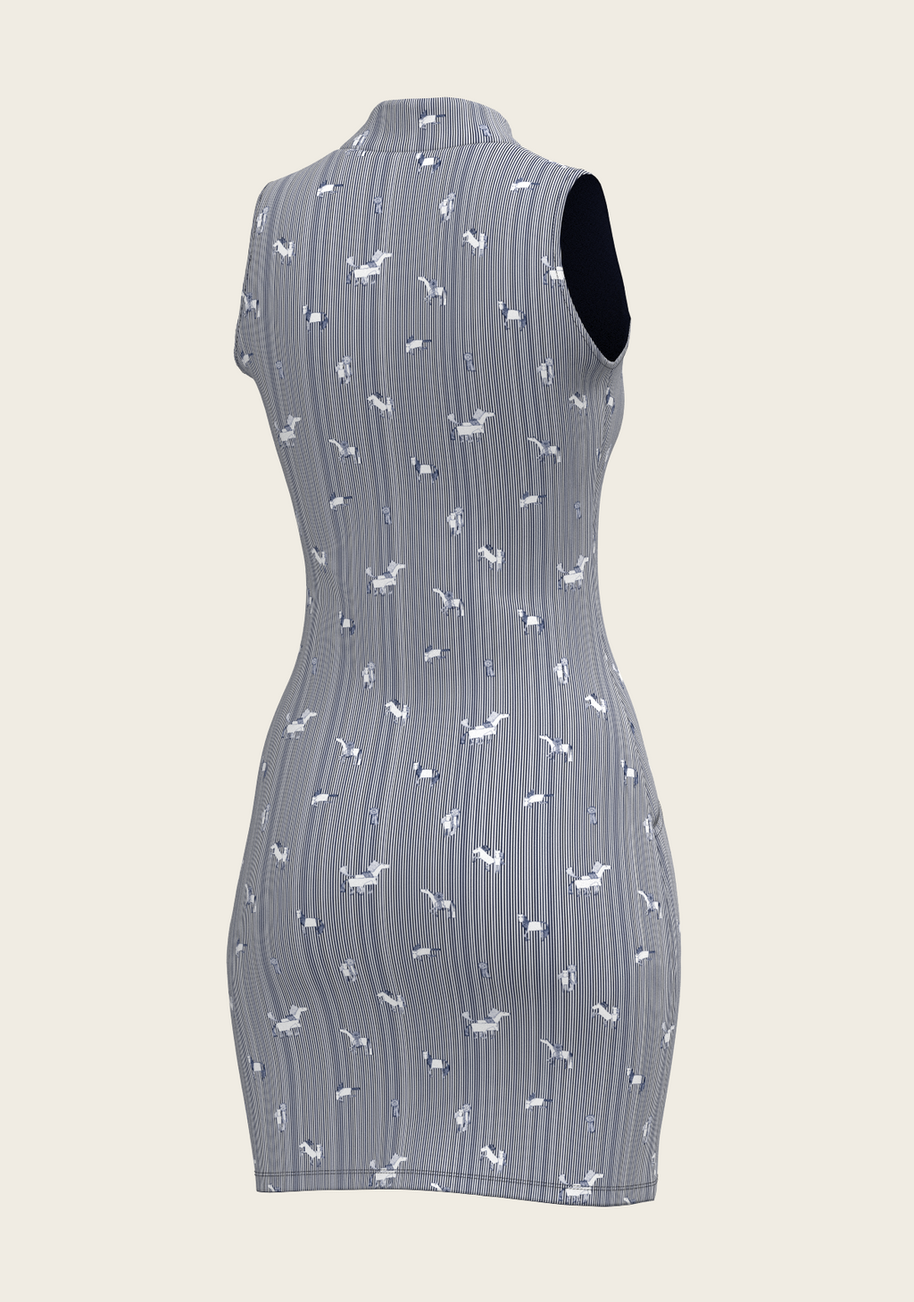 Navy Stripes Golf Dress