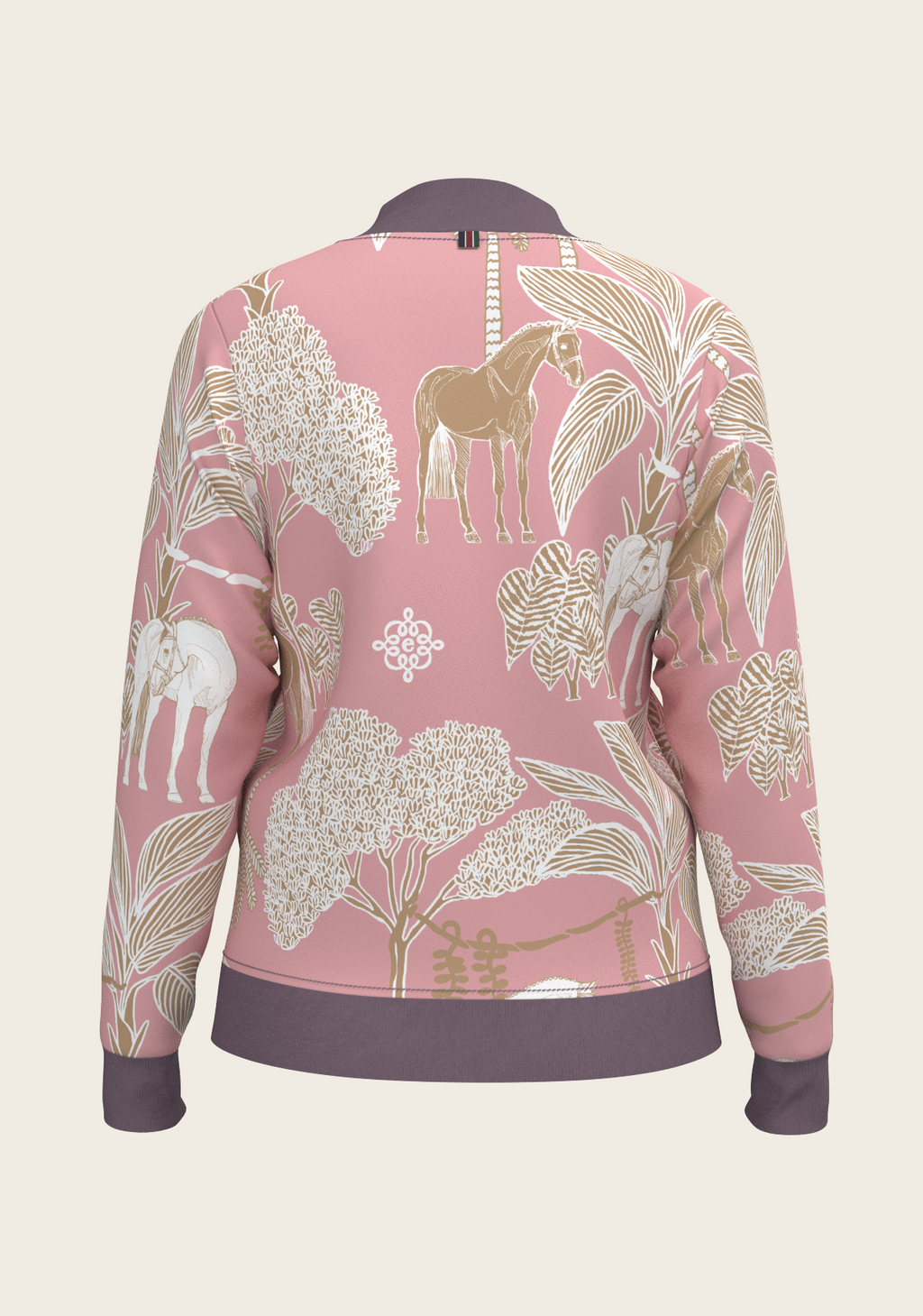  Poppy Seed Island Horses Reversible Jacket