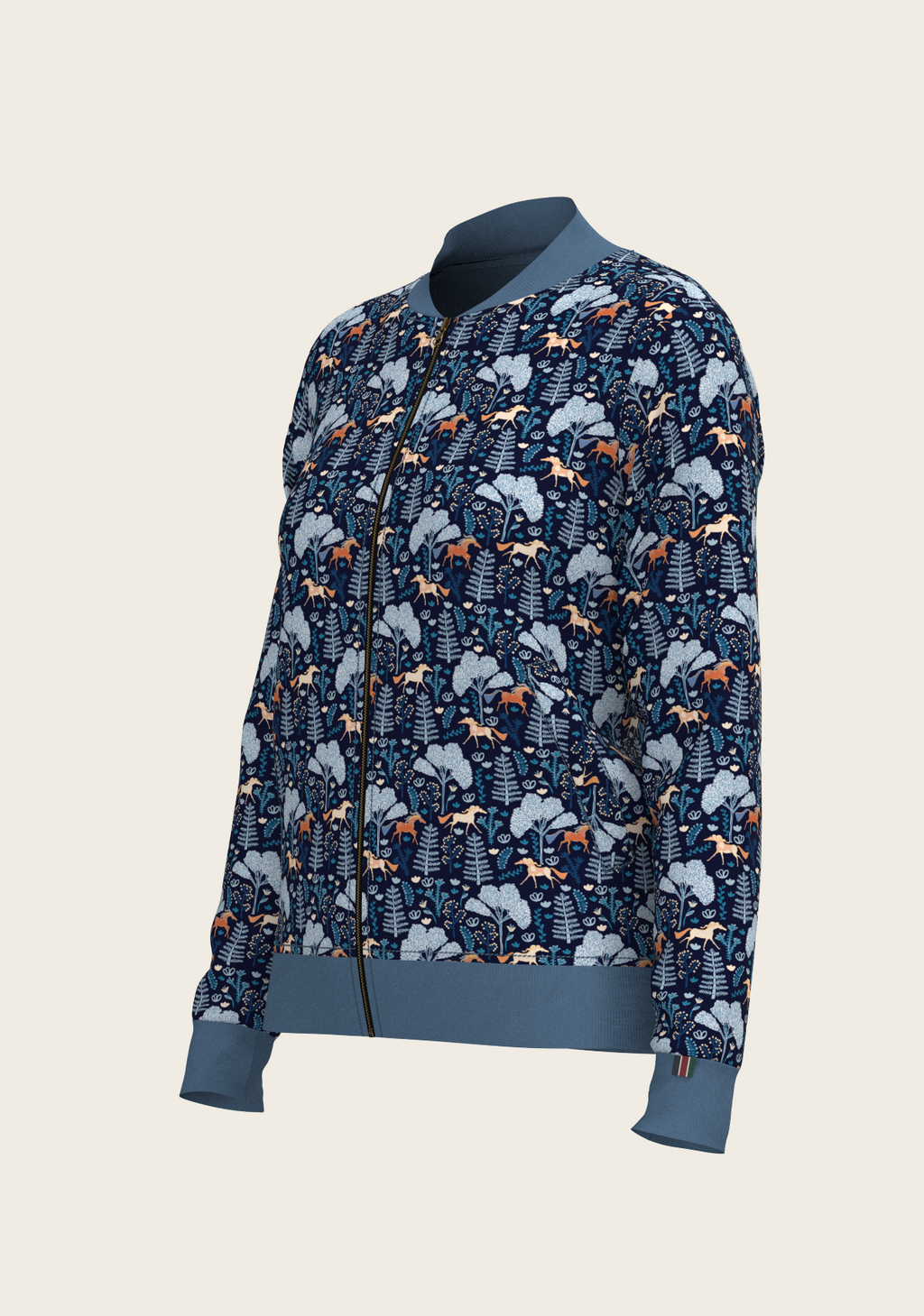 Mid Blue Forest Reversible Jacket