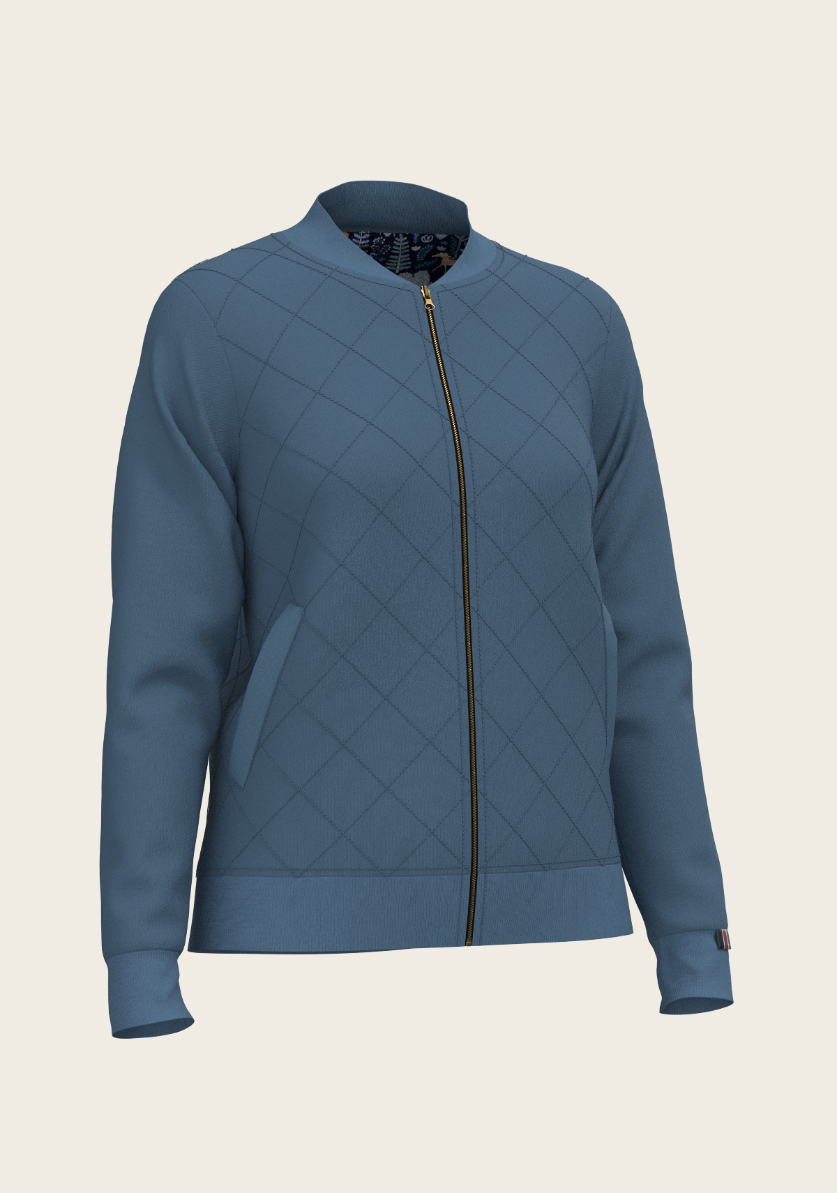 Mid Blue Forest Reversible Jacket