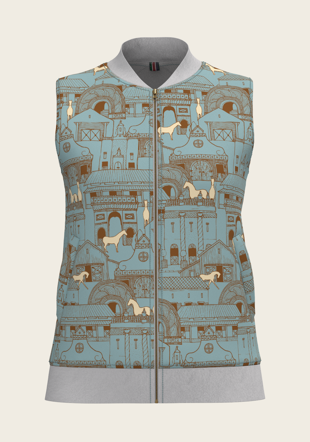 Horse Town Symphony Reversible Sleeveless Warmup Vest