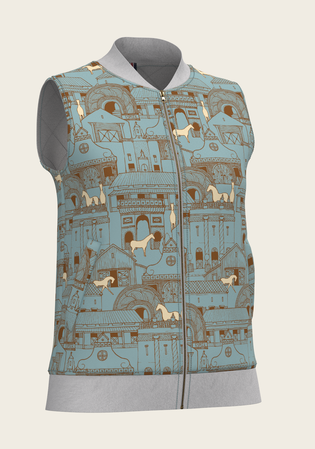 Horse Town Symphony Reversible Sleeveless Warmup Vest
