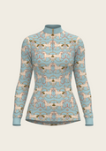 Roped Horses on Sky Blue Quarter Zip Sun Shirt