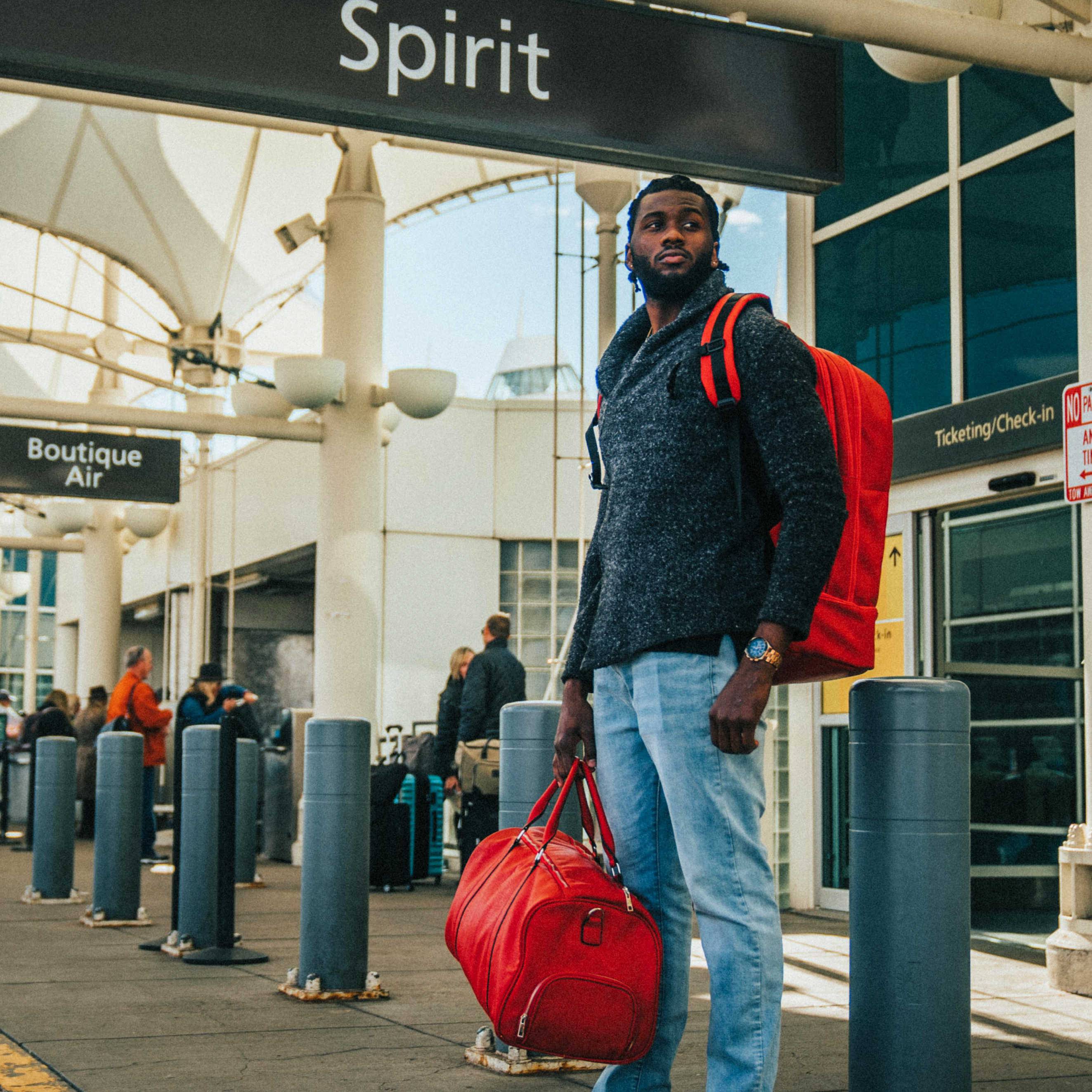 Red Leather Luxury Carry-On Patented Backpack (Only 300 Made)