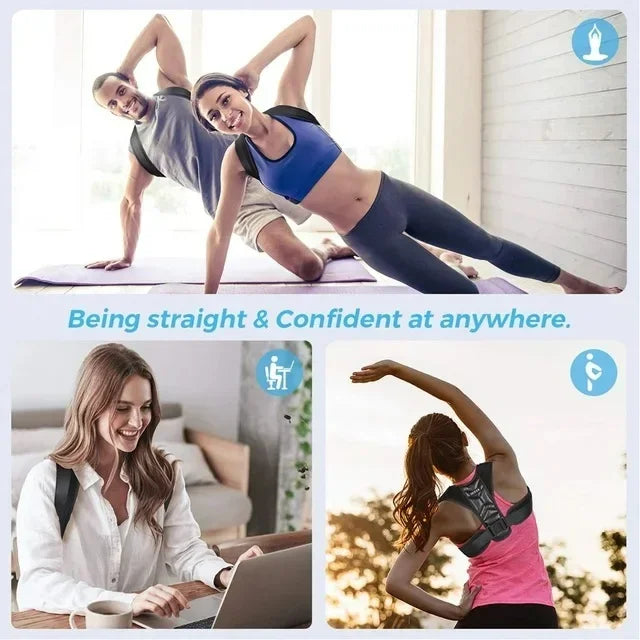 Men and Women Sitting Posture Correction Belt Shoulder Straight Back B